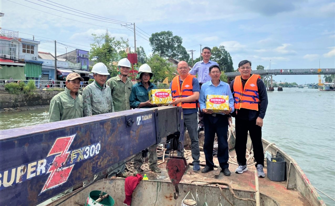 Cục ĐTNĐ Việt Nam kiểm tra hiện trường tuyến kênh Lấp Vò Sa Đéc