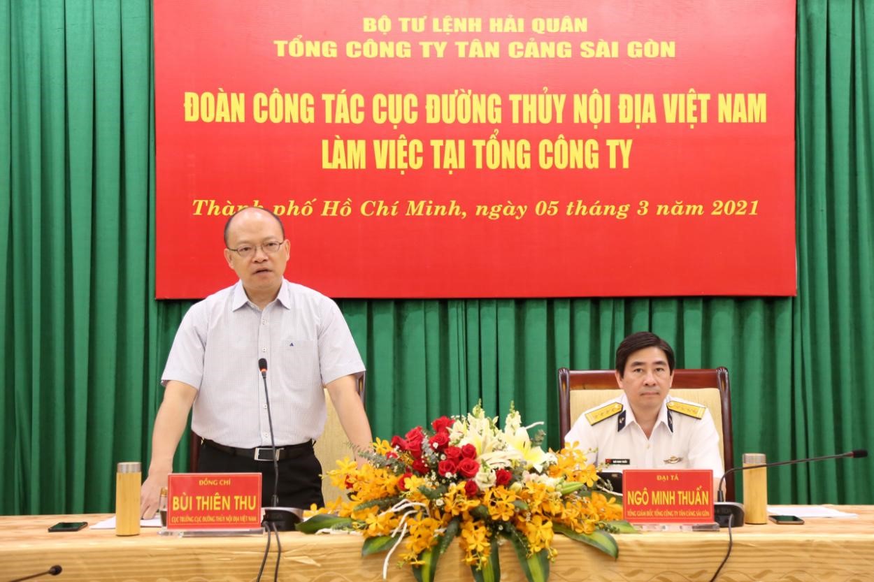 Cục ĐTNĐ Việt Nam làm việc với các doanh nghiệp cảng về giải pháp tăng cường kết nối ĐTNĐ với cảng biển